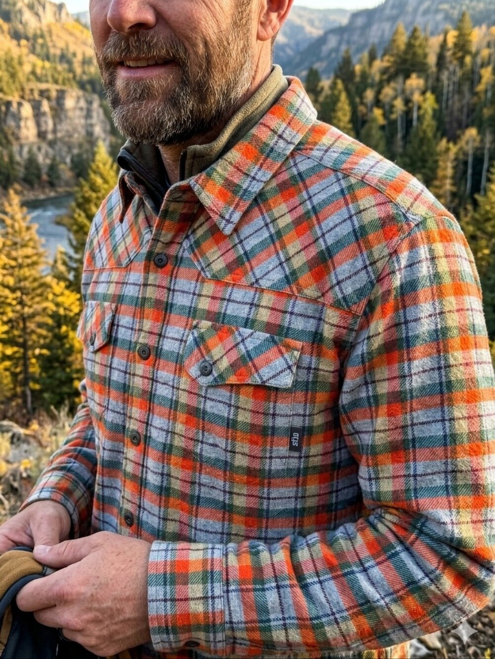 Stio Men's Miter Flannel Shirt (style #2237F18)